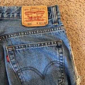 Distressed Levi Jeans